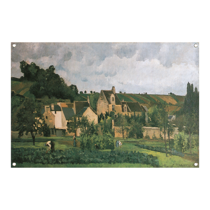 De Hermitage in Pontoise - Camille Pissarro tuinposter