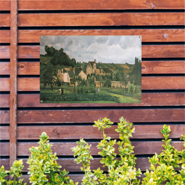 De Hermitage in Pontoise - Camille Pissarro tuinposter