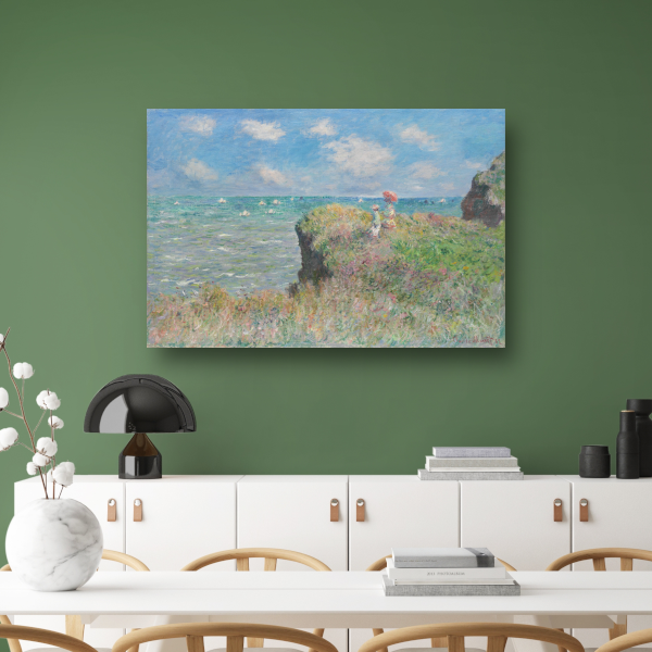 Kliffenwandeling bij Pourville - Claude Monet poster