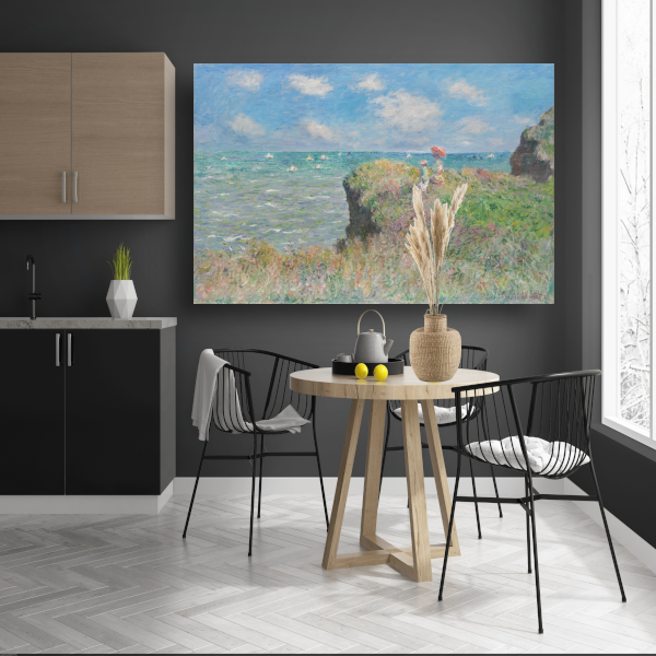 Kliffenwandeling bij Pourville - Claude Monet poster