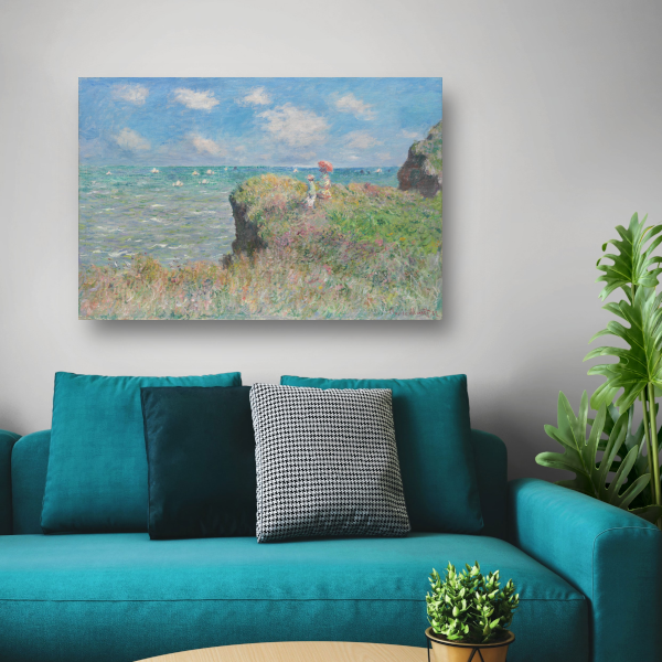 Kliffenwandeling bij Pourville - Claude Monet poster