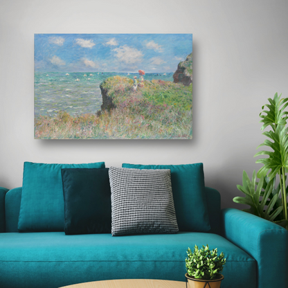 Kliffenwandeling bij Pourville - Claude Monet poster