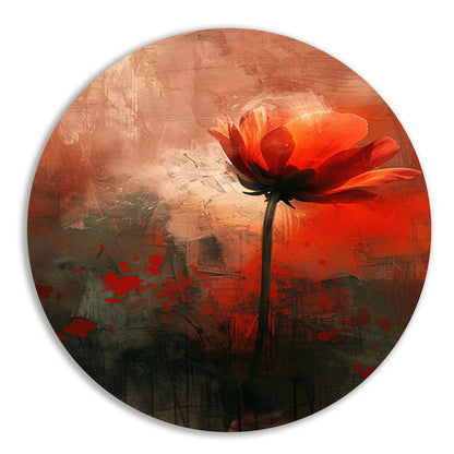 Abstracte bloem tegen kleurrijke achtergrond forex muurcirkel