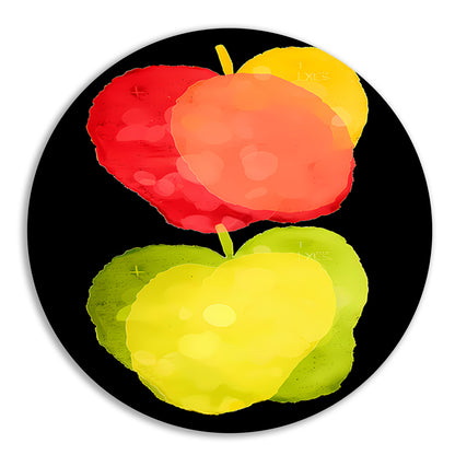 Abstract Waterverf Appels forex muurcirkel