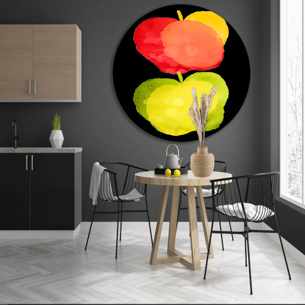 Abstract Waterverf Appels forex muurcirkel