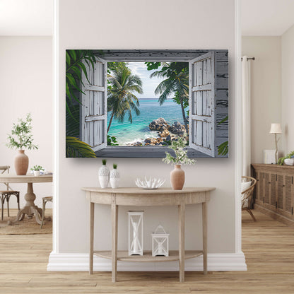 Impressionistisch Strandpanorama acrylglas