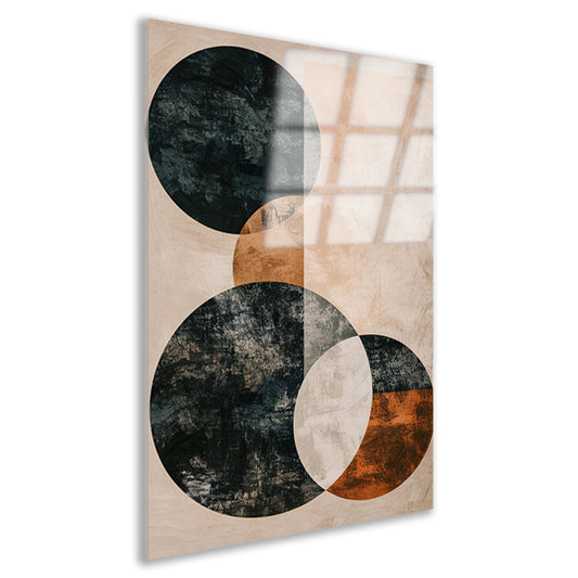 Abstracte Samenspel van Cirkels en Lijnen acrylglas