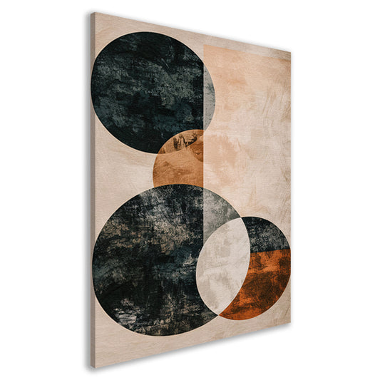 Abstracte Samenspel van Cirkels en Lijnen canvas