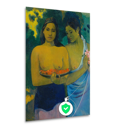 Twee Tahitiaanse vrouwen - Paul Gauguin poster