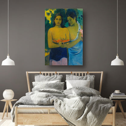 Twee Tahitiaanse vrouwen - Paul Gauguin poster