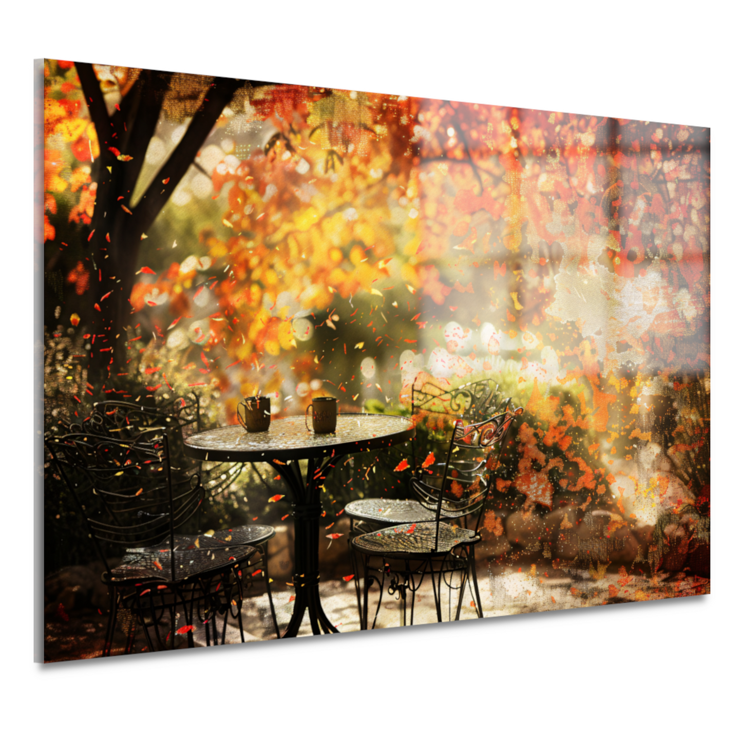 Minimalistische Tafel met Stoel acrylglas