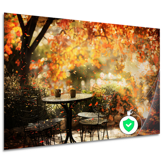 Minimalistische Tafel met Stoel poster