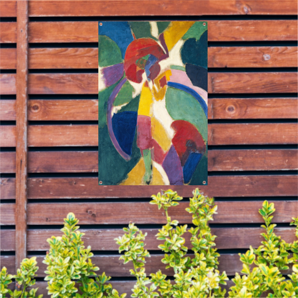 Vrouw met een parasol - Robert Delaunay tuinposter