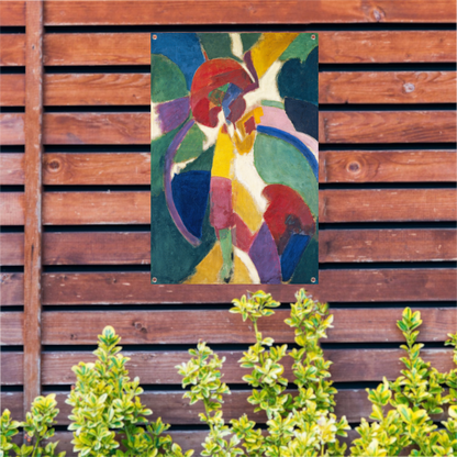 Vrouw met een parasol - Robert Delaunay tuinposter