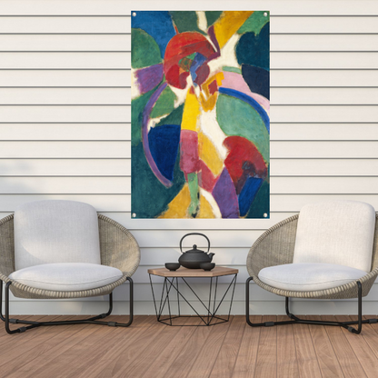 Vrouw met een parasol - Robert Delaunay tuinposter