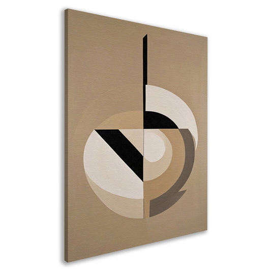Abstracte geometrie in monochrome tinten canvas