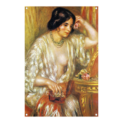 Gabrielle met sieraden - Pierre-Auguste Renoir tuinposter