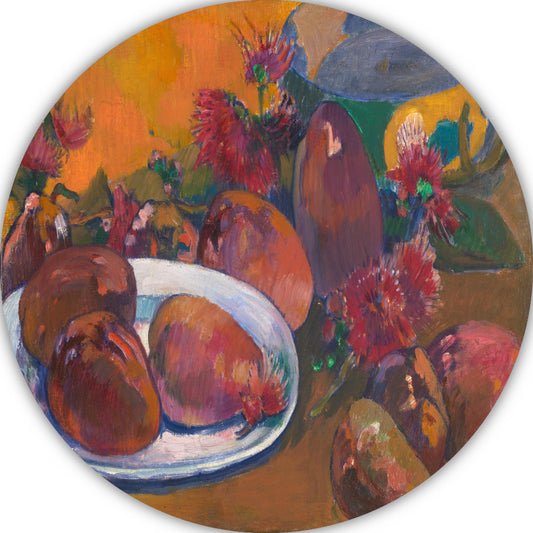 Stilleven met mangos - Paul Gauguin forex muurcirkel