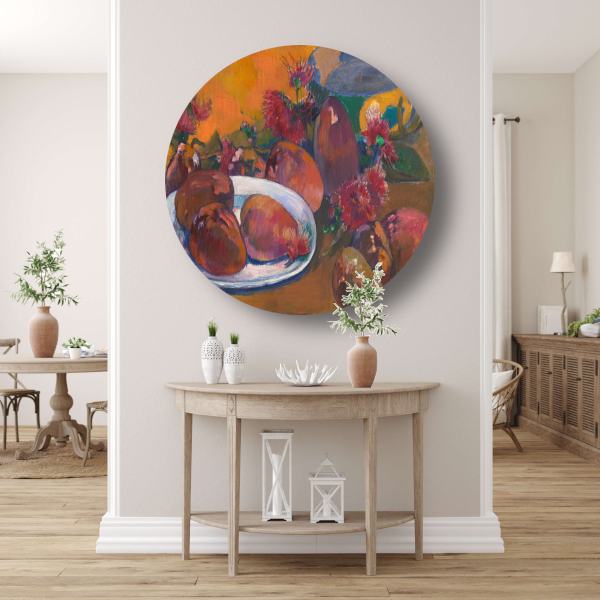 Stilleven met mangos - Paul Gauguin forex muurcirkel