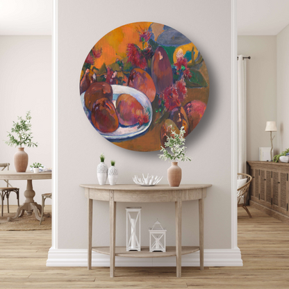Stilleven met mangos - Paul Gauguin forex muurcirkel