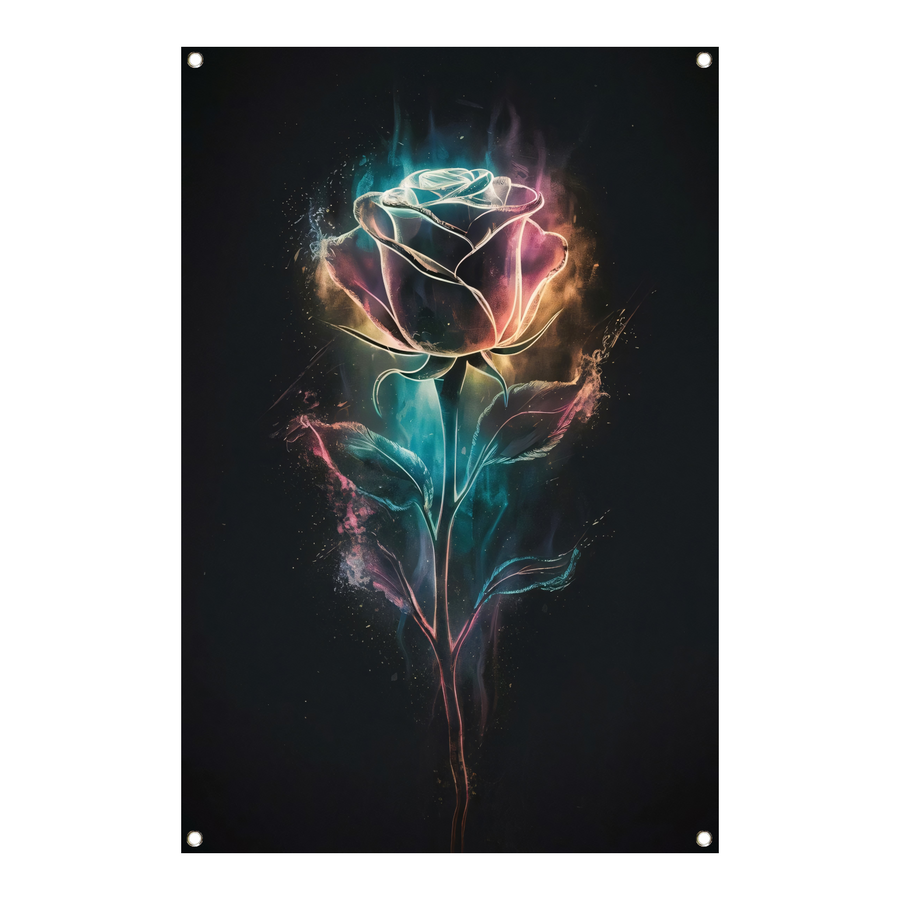 Abstracte Dans van Licht en Roos tuinposter
