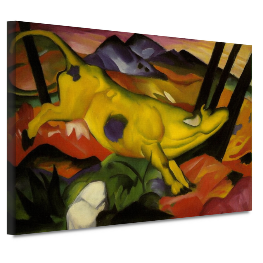 De gele koe - Franz Marc canvas