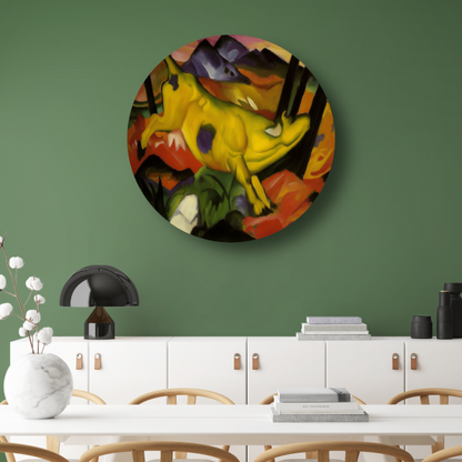 De gele koe - Franz Marc forex muurcirkel