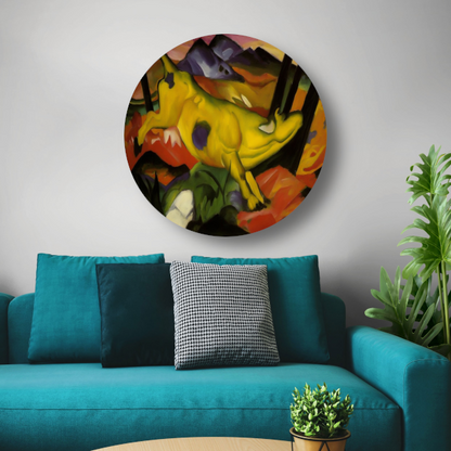 De gele koe - Franz Marc forex muurcirkel