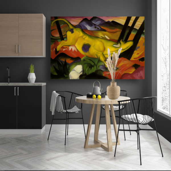 De gele koe - Franz Marc poster