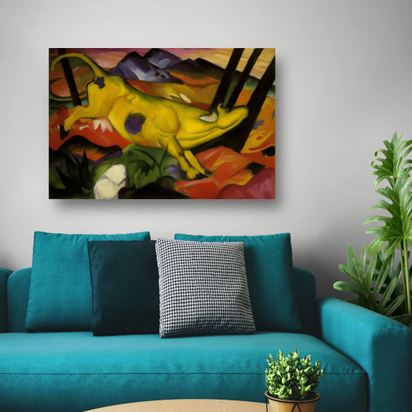 De gele koe - Franz Marc poster