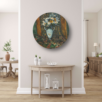 Vaas met bloemen - Paul Gauguin aluminium muurcirkel