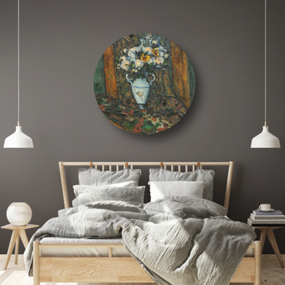 Vaas met bloemen - Paul Gauguin aluminium muurcirkel