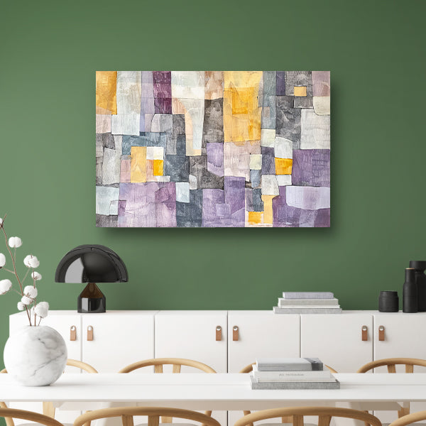 Kleurrijk modern abstract kunstontwerp acrylglas
