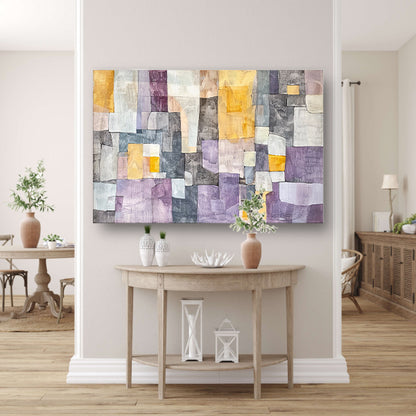 Kleurrijk modern abstract kunstontwerp acrylglas