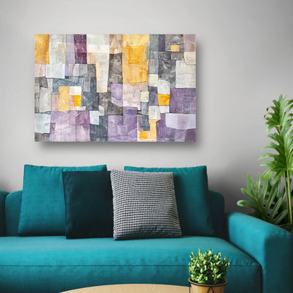 Kleurrijk modern abstract kunstontwerp acrylglas