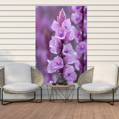 HyperRealistisch bloem met dauwdruppels tuinposter
