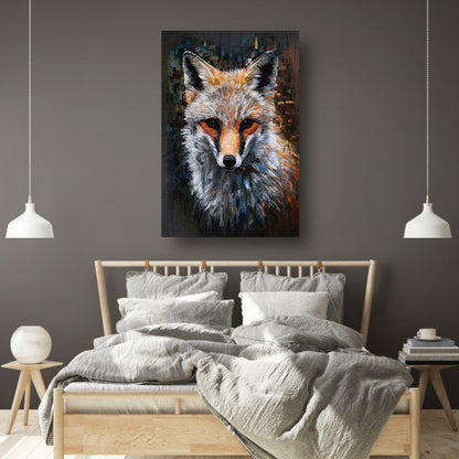 Abstracte Expressie van een Kleurrijke Vos poster