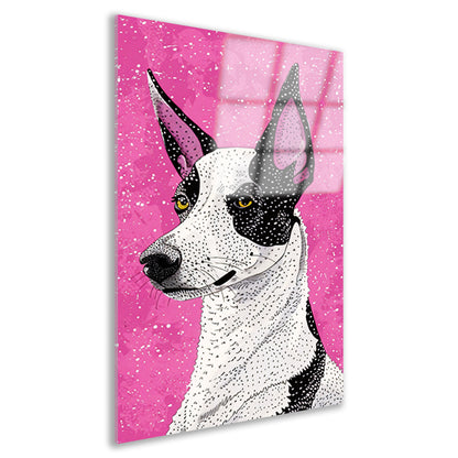 Moderne kleurrijke hond in popart-stijl acrylglas