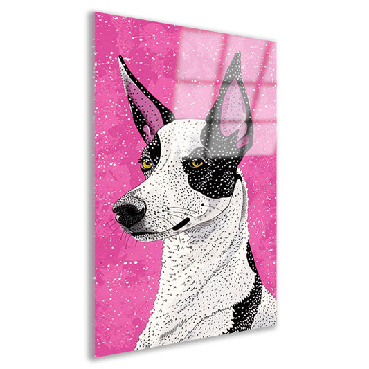Moderne kleurrijke hond in popart-stijl acrylglas