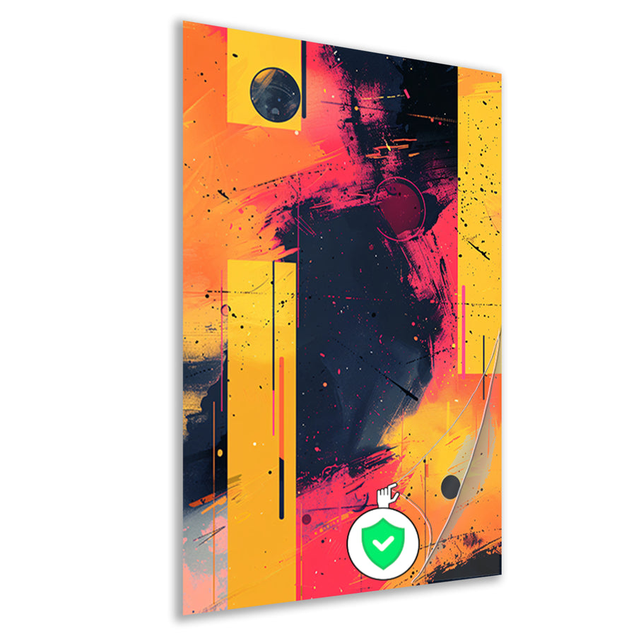 Abstract Expressionistisch  met Kleurrijk Vormen poster