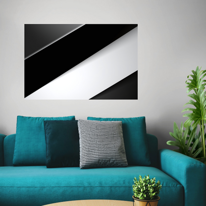 Contrast van Zwart en Wit canvas