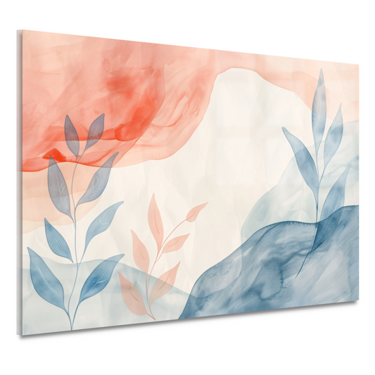 Abstract Natuur in Aquarel Kleuren acrylglas