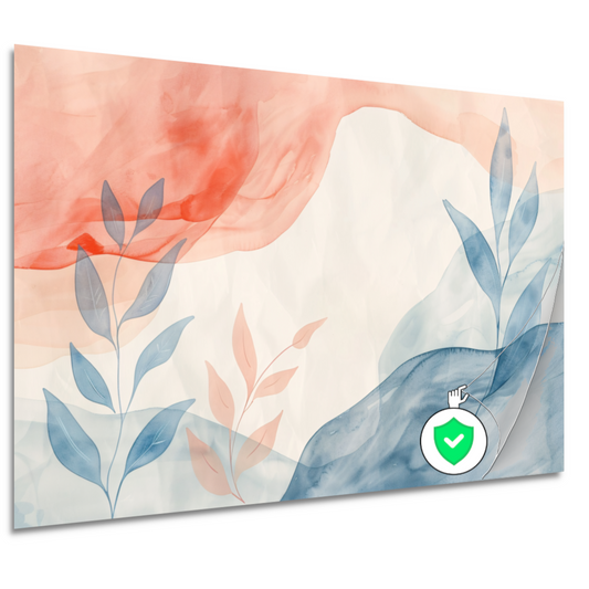 Abstract Natuur in Aquarel Kleuren poster