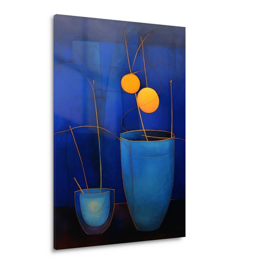 Minimalistische bloemenvaas stilleven Acrylglas
