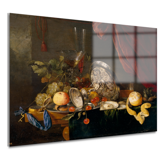 Stilleven met fruit en glazen - Jan Davidsz. de Heem acrylglas