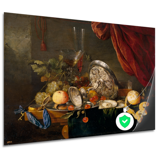 Stilleven met fruit en glazen - Jan Davidsz. de Heem poster