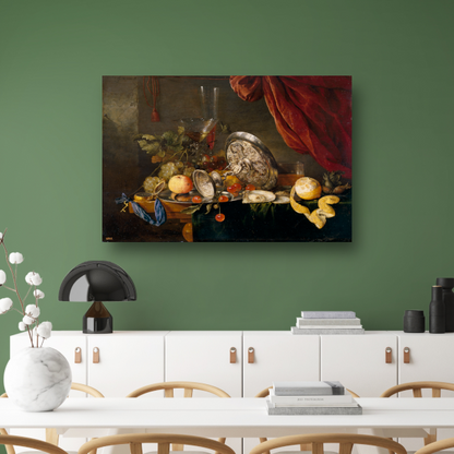Stilleven met fruit en glazen - Jan Davidsz. de Heem poster
