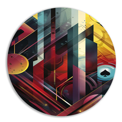 Abstract Schoppen Aas in geometrische vormen forex muurcirkel