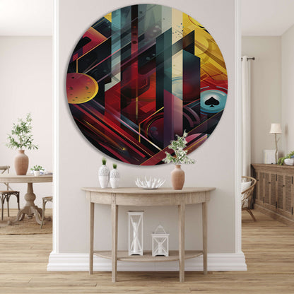 Abstract Schoppen Aas in geometrische vormen forex muurcirkel