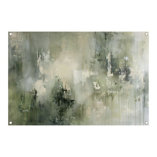 Abstracte Nevel in Grijstinten Textuur tuinposter